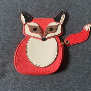 Kate Spade Red and Cream Coin Clutch